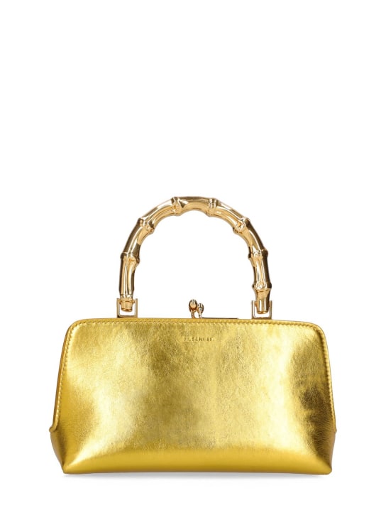 Jil Sander: Mini Goji metallic top handle bag - women_0 | Luisa Via Roma