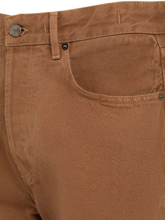 Jacquemus: Le De-Nimes Fresa cotton jeans - Camel/Beige - men_1 | Luisa Via Roma