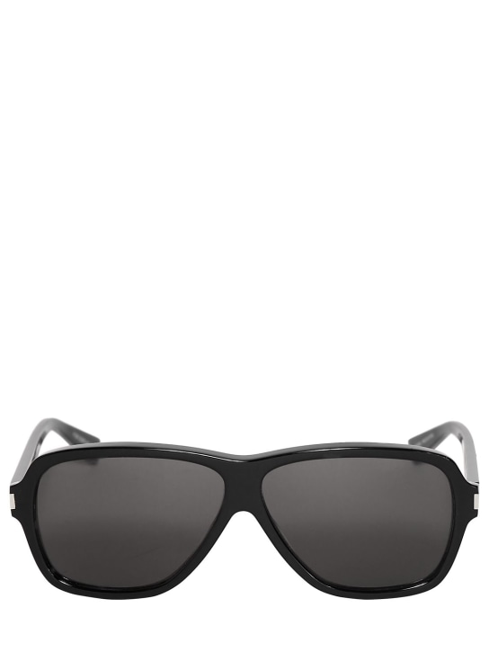 Saint Laurent: SL 609 Carloyn acetate sunglasses - Black - men_0 | Luisa Via Roma