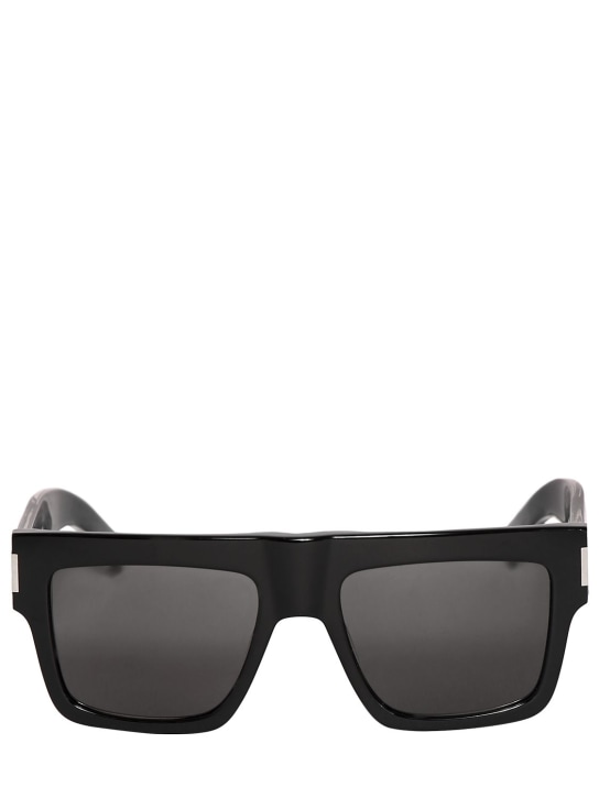 Saint Laurent: SL 628 acetate sunglasses - Crystal Black - women_0 | Luisa Via Roma