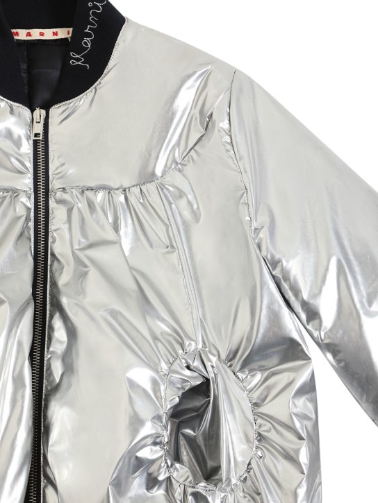 Marni Junior: Nylon jacket - Silver - kids-girls_1 | Luisa Via Roma