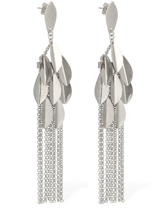 Isabel Marant: Shiny Lea pendant earrings - Silver - women_1 | Luisa Via Roma