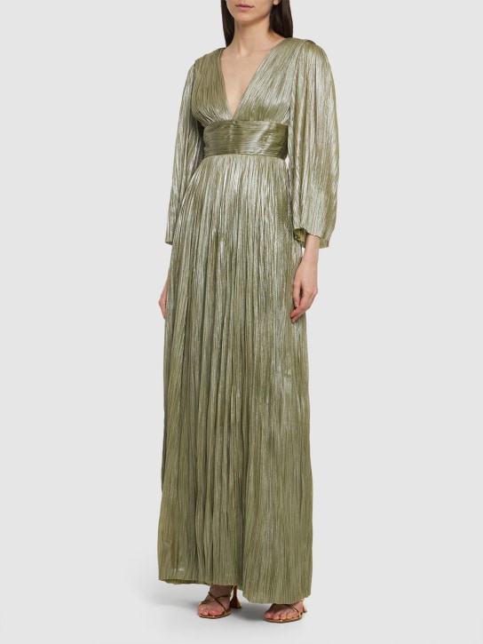 Maria Lucia Hohan: Pandora silk tulle long dress - Green - women_1 | Luisa Via Roma