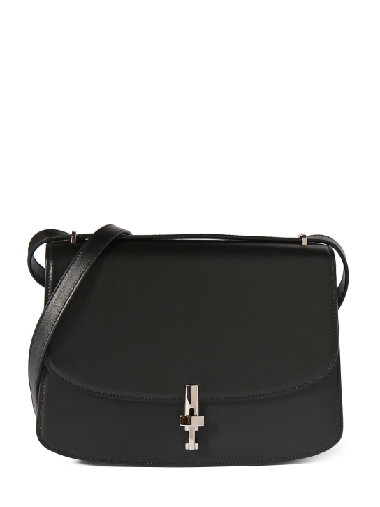 The Row: Sofia 10 leather shoulder bag - Black - women_0 | Luisa Via Roma