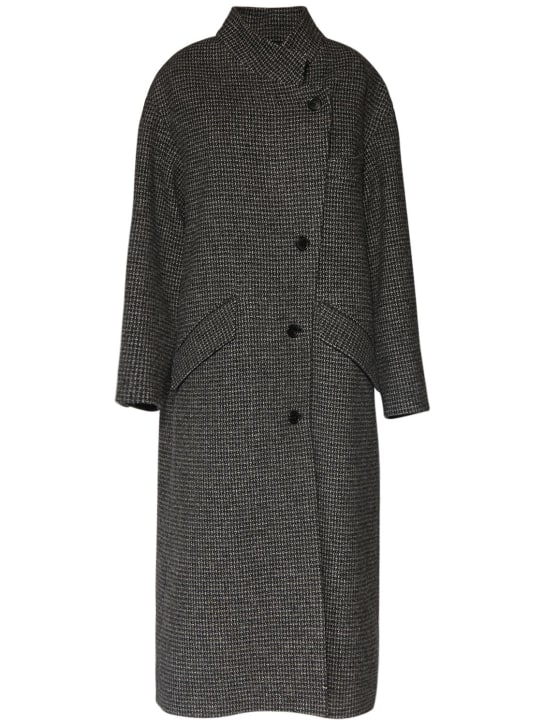 Marant Etoile: Abrigo largo de lana - Gris - women_0 | Luisa Via Roma