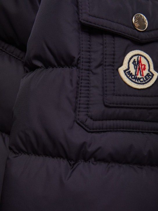 Moncler: New Byron nylon down jacket - Navy - kids-girls_1 | Luisa Via Roma