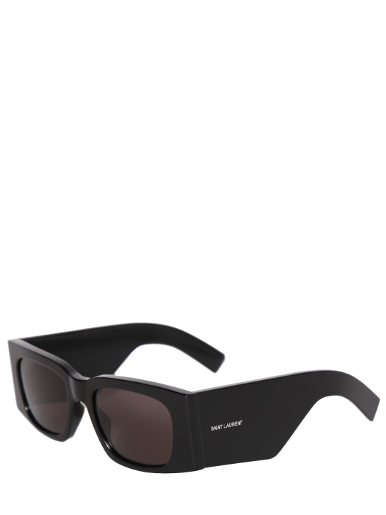 Saint Laurent: SL 654 recycled acetate sunglasses - Black - men_1 | Luisa Via Roma
