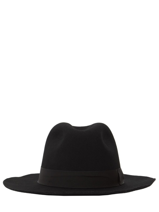 Dolce&Gabbana: Wool fedora hat - men_0 | Luisa Via Roma