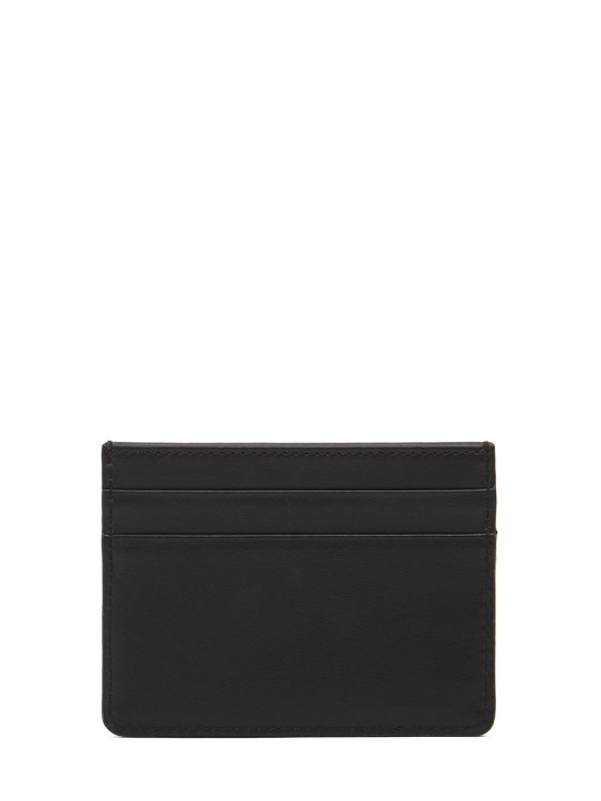 Dolce&Gabbana: Logo jacquard card holder - Black/Grey - men_1 | Luisa Via Roma