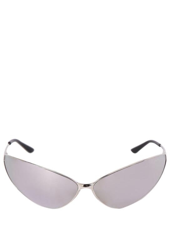 Balenciaga: 0315S Razor Cat metal sunglasses - women_0 | Luisa Via Roma