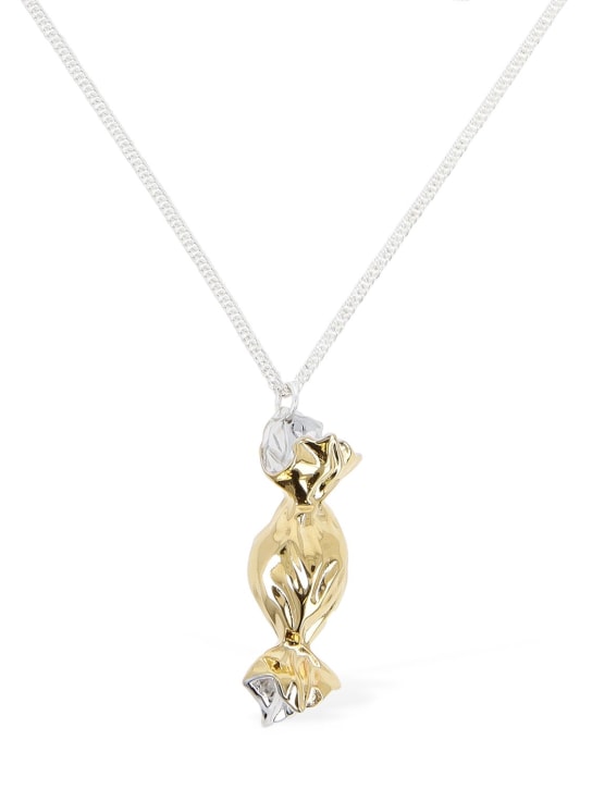 Jil Sander: Sweet Candy charm necklace - Silver/Gold - women_0 | Luisa Via Roma
