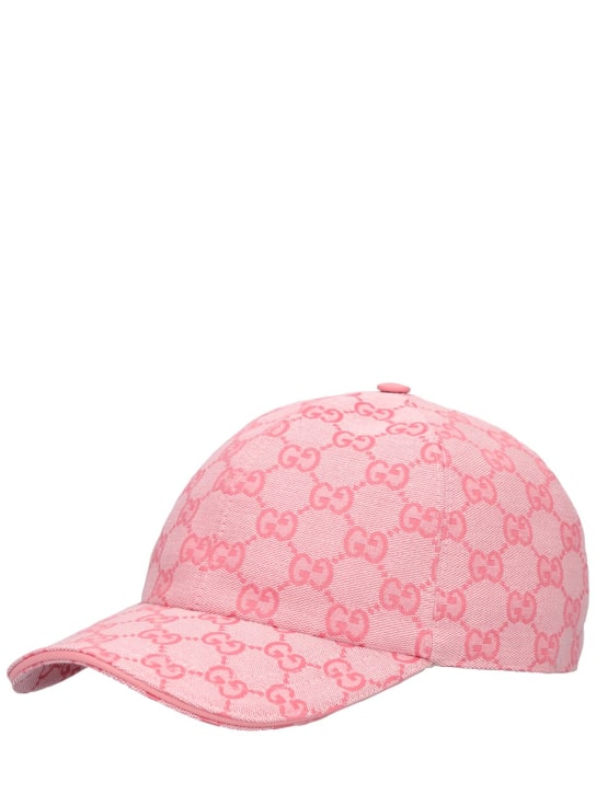Gucci: New GG canvas baseball cap - Soft Candy - women_1 | Luisa Via Roma
