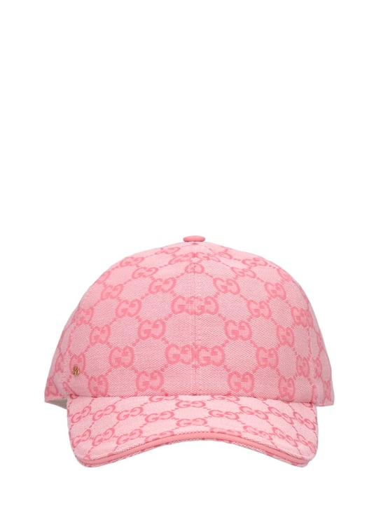 Gucci: New GG canvas baseball cap - Soft Candy - women_0 | Luisa Via Roma