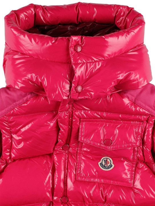 Moncler: Moncler Karakorum 립스탑 재킷 - 브라이트 핑크 - kids-girls_1 | Luisa Via Roma