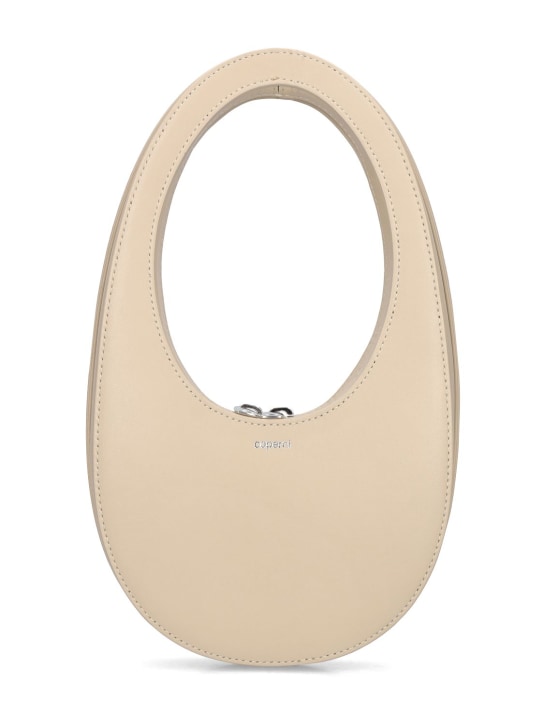 Coperni: Mini Swipe leather top handle bag - Sand - women_0 | Luisa Via Roma