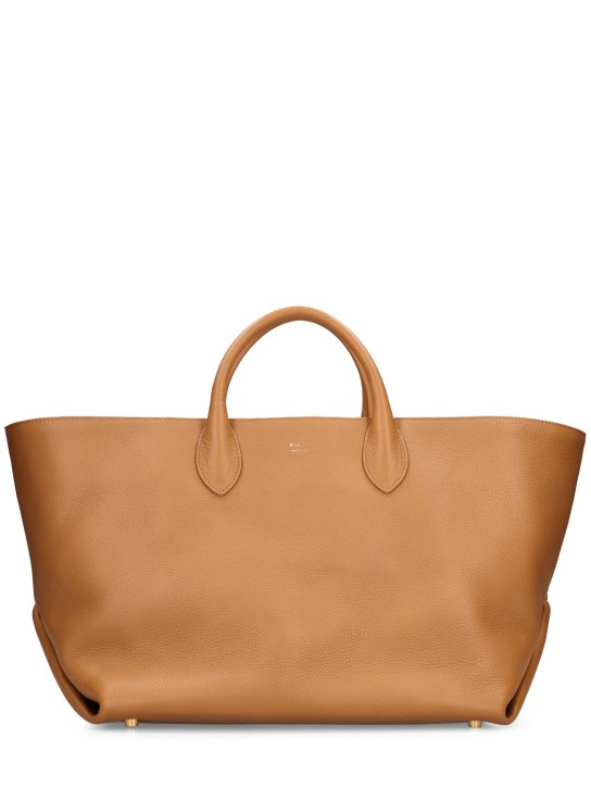 Khaite: Amelia envelope leather tote bag - Nougat - women_0 | Luisa Via Roma