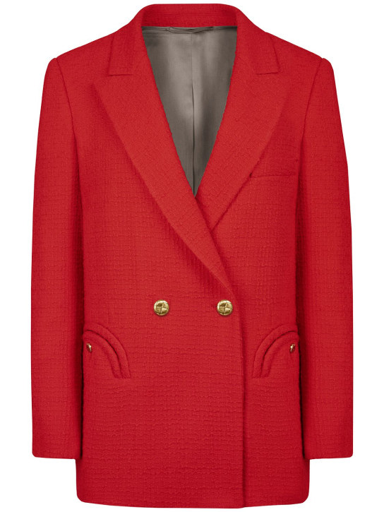 Blazé Milano: Everynight wool & nylon blazer - Red - women_0 | Luisa Via Roma