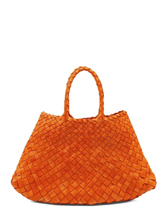 Dragon Diffusion: Small Santa Croce leather shoulder bag - Orange - women_0 | Luisa Via Roma