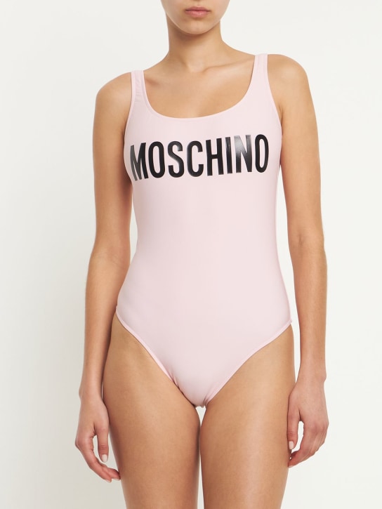 Moschino: Logo Lycra one piece swimsuit - women_1 | Luisa Via Roma
