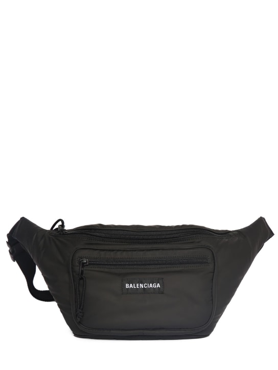 Balenciaga: Explorer belt bag - Black - men_0 | Luisa Via Roma