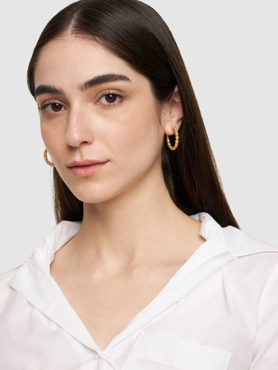 Federica Tosi: Grace Ronde hoop earrings - Gold - women_1 | Luisa Via Roma