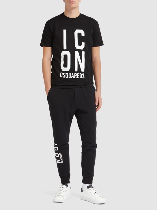 Dsquared2: Icon Heart 쿨 핏 티셔츠 - men_1 | Luisa Via Roma