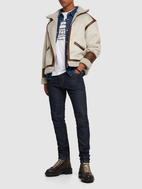 Dsquared2: Jeans aus Baumwolldenim "B-Icon Cool Guy“ - Dunkelblau - men_1 | Luisa Via Roma