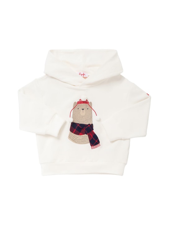 Il Gufo: Sweatshirt und Trainingshose aus Baumwolle - Weiß/Multi - kids-boys_1 | Luisa Via Roma