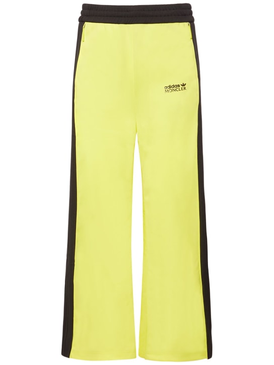 Moncler Genius: Moncler x adidas tech sweatpants - Black/Yellow - women_0 | Luisa Via Roma