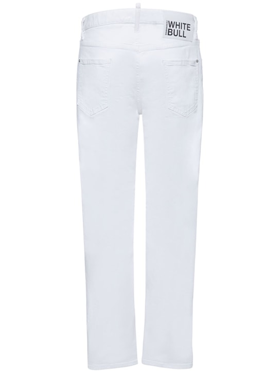 Dsquared2: 642 Fit stretch cotton denim jeans - White - men_0 | Luisa Via Roma