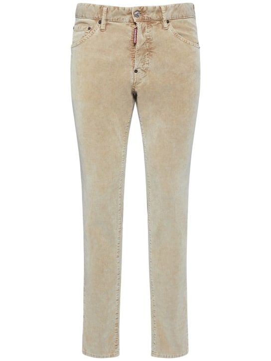 Dsquared2: Cool Guy marble corduroy 5 pocket jeans - Walnut - men_0 | Luisa Via Roma