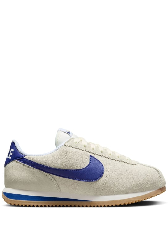 Nike: Sneakers Cortez - Pale Ivory/Blue - women_0 | Luisa Via Roma