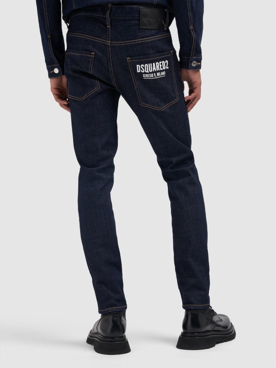 Dsquared2: 16.5cm Ceresio 9 Skater denim jeans - Blue - men_1 | Luisa Via Roma