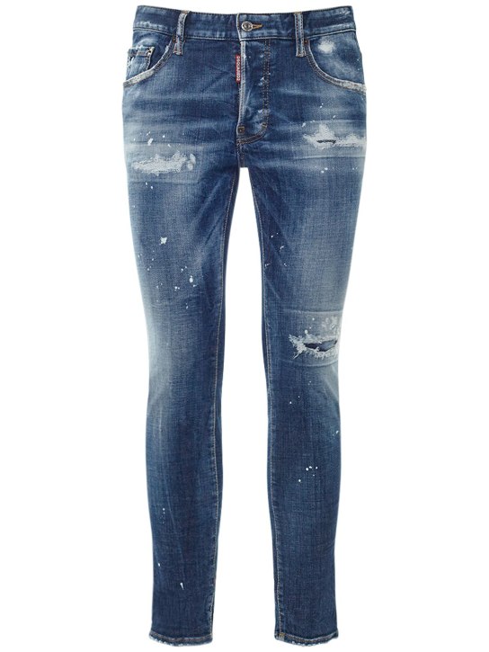 Dsquared2: Jeans de denim de algodón - men_0 | Luisa Via Roma