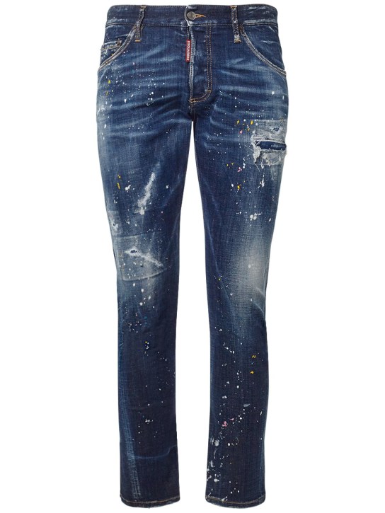Dsquared2: Jeans aus Denim "Sexy Twist" - Blau - men_0 | Luisa Via Roma