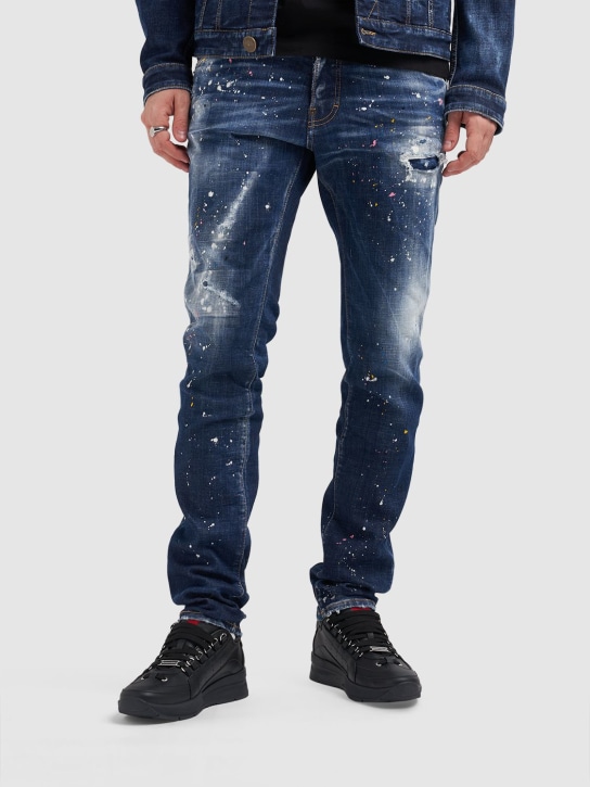 Dsquared2: Cool Guy stretch cotton denim jeans - men_1 | Luisa Via Roma