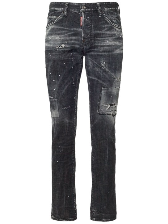 Dsquared2: Jeans Cool Guy in denim stretch - Nero - men_0 | Luisa Via Roma