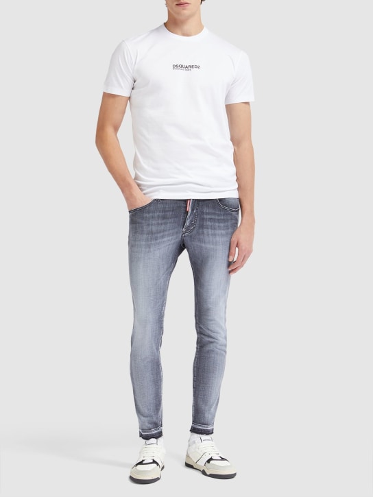 Dsquared2: Jeans aus Baumwolldenim „Super Twinky“ - Schwarz - men_1 | Luisa Via Roma
