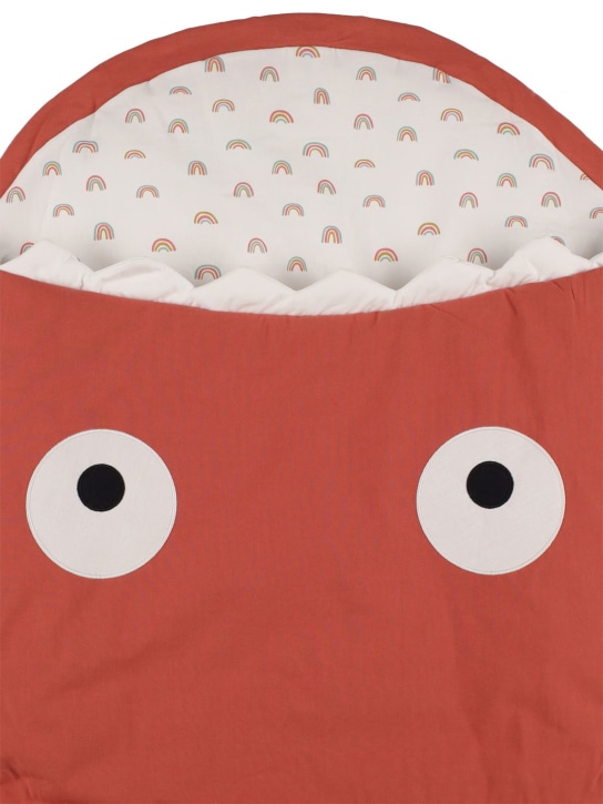 BABY BITES: Shark cotton baby sleeping bag - Dark Pink - kids-girls_1 | Luisa Via Roma