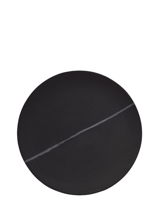 Serax: Set of 2 23cm small Pacific Zuma plates - Black - ecraft_0 | Luisa Via Roma