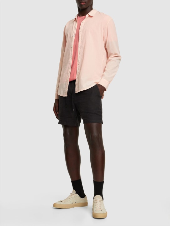 James Perse: Lightweight cotton shirt - Pink - men_1 | Luisa Via Roma