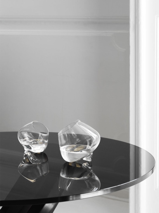Normann Copenhagen: Set of 2 Cognac glasses - Transparent - ecraft_1 | Luisa Via Roma