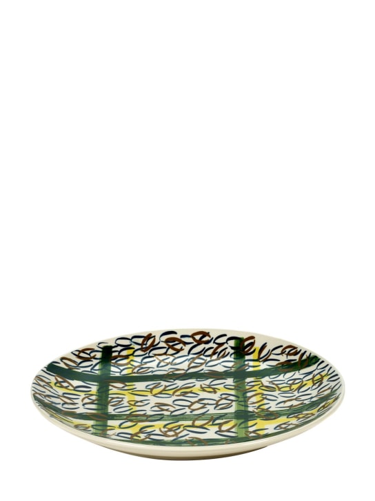 Serax: 34cm Japanese Kimonos round plate - Blue/Green - ecraft_0 | Luisa Via Roma