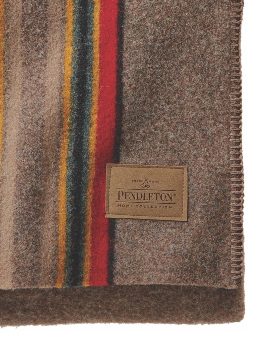 Pendleton Woolen Mills: Yakima条纹毯子 - 棕色 - ecraft_1 | Luisa Via Roma