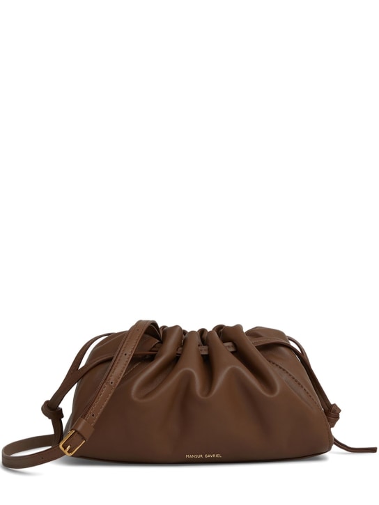 Mansur Gavriel: Mini Bloombag leather shoulder bag - women_0 | Luisa Via Roma