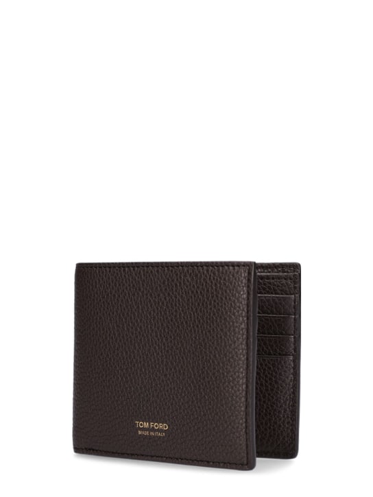 Tom Ford: Soft grain leather wallet - Chocolate - men_1 | Luisa Via Roma