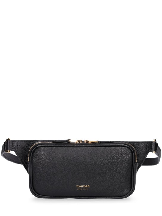 Tom Ford: Soft grain small leather belt bag - men_0 | Luisa Via Roma