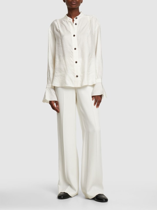 The Garment: Maui viscose & linen shirt - White - women_1 | Luisa Via Roma