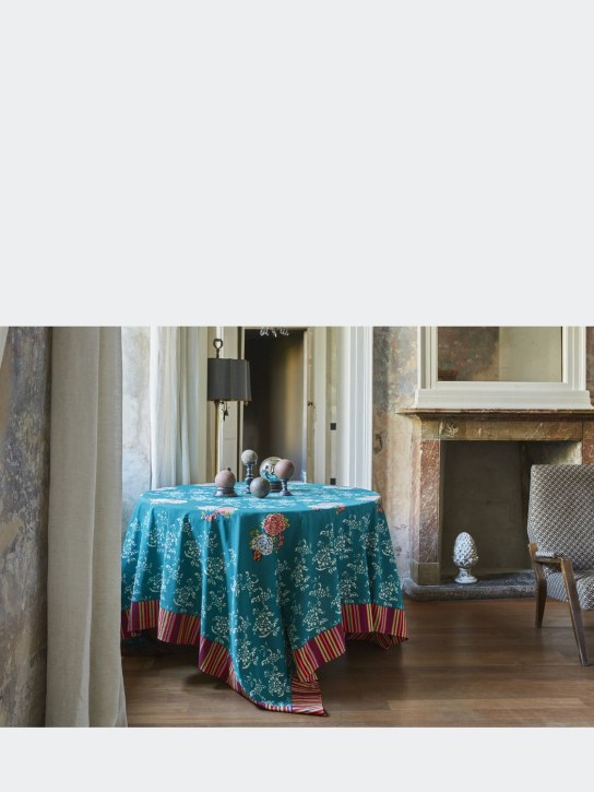 LISA CORTI: Queen Green Kandem tablecloth - Green - ecraft_1 | Luisa Via Roma