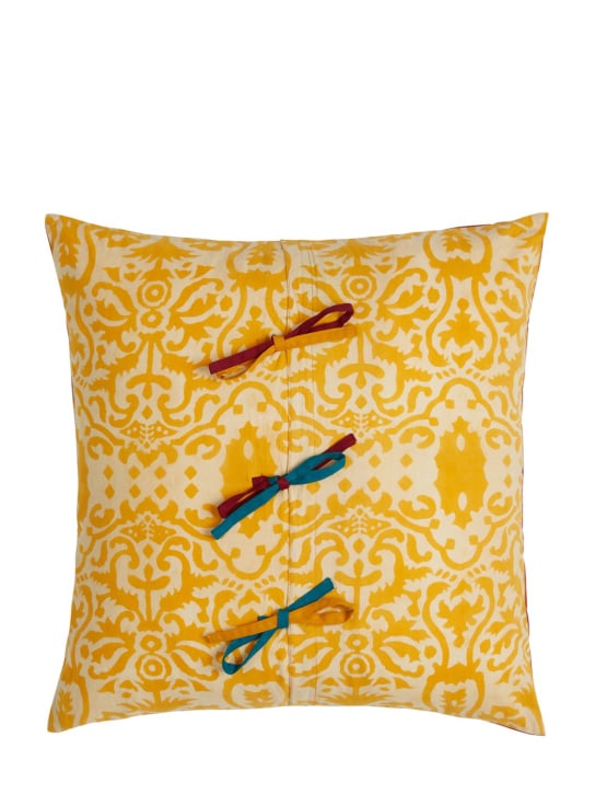 LISA CORTI: Gold Damask Design cushion - Multicolor - ecraft_1 | Luisa Via Roma